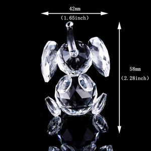 Decoratieve objecten Figurines kristal schattige olifant beeldje dieren mini sculptuur papiergewicht huistafel kerstcadeau voor kinderen 230221