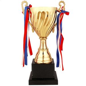 Objets Décoratifs Figurines Personnalisable Trofeo Champion Trophée Concours Entreprise Métal Sans Couvercle Trophées Récompense Trophées De Football Médaille Souvenir Coupe 231214