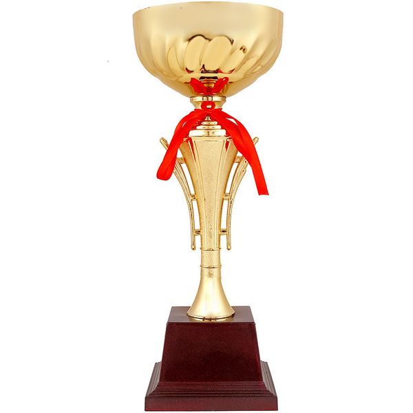 Figuritas de objetos decorativos, copa de trofeo superior personalizada, premio dorado artesanal para competición, juego deportivo, ganador, trofeos de recuerdo 221124