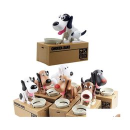 Decoratieve objecten Figurines schattige kleine hond piggy sparen geld bank sparen pot munten doos kan creatief cadeau kinderen verjaardag cadeausmoneybo dh2f0