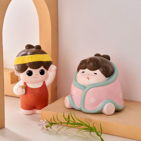 Objets décoratifs Figurines Petits ornements mignons Chambre à coucher Décoration de chambre d'enfant Simple Personnage de dessin animé Image Accessoires Cadeaux d'anniversaire 230923