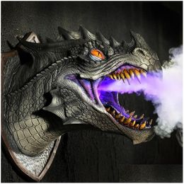 Objets décoratifs Figurines Dragon Legends Prop 3D Mur mural dinosaure fumifré