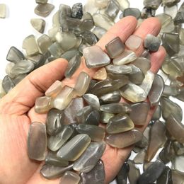 Decoratieve objecten Figurines vallen 100 g 3 maat natuurlijke zwarte Sunstone Moonstone Mineral Crystal Gravel Rock Specimen Stones en Crystals