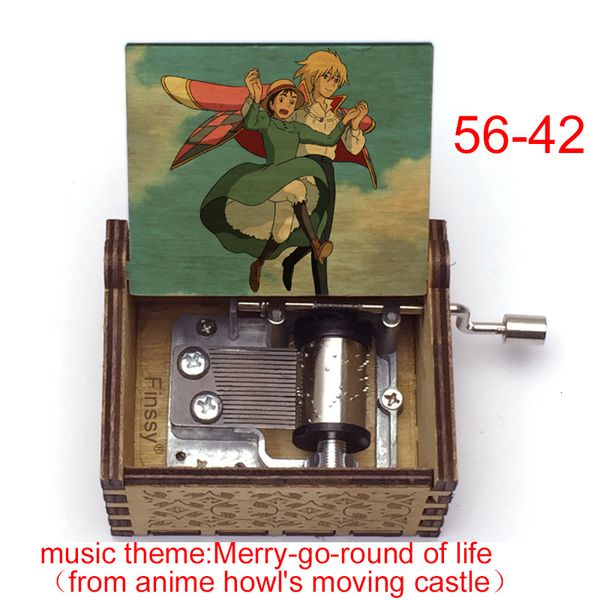 Objets décoratifs Figurines est design anime thème de la musique du château en mouvement de hurlement Merry go round of life hurlement Sophie boîte à musique filles jouet année cadeau 230718