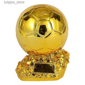 Objets décoratifs Figurines Football européen Ballon d'or Trophée Souvenir Football Sphérique Champion Joueur Compétition Prix Fans Cadeau Décoration d'intérieur