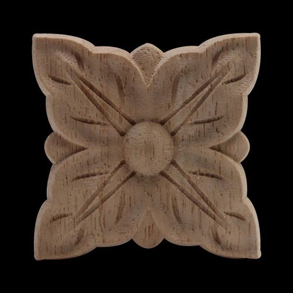 Figuras de objetos decorativos Calcomanías de talla de madera europea Fabricantes de cuadrados sólidos Flores al por mayor Accesorios de decoración del hogar