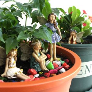 Decoratieve objecten Figurines Fairy Garden - 6pcs Miniatuurfeeën Figurines Accessoires voor Outdoor Decor 667A 230523