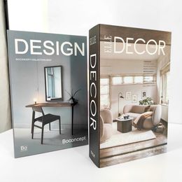 Decoratieve Objecten Beeldjes Mode Nep Boek Decoratie Woonaccessoires Moderne Desktop Opbergdoos Salontafel Pography Props Esthetische Room Decor 230721