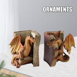 Objets décoratifs figurines combattant le dragon serre-serre en résine statues décoratives statues ornement figurines miniatures 230523