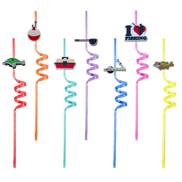 Objets décoratifs Figurines Outils de pêche à thème Crazy Cartoon Sts Boire pour les enfants Pool Birthday Party Plastic Summer Faven Girls R OT7HX