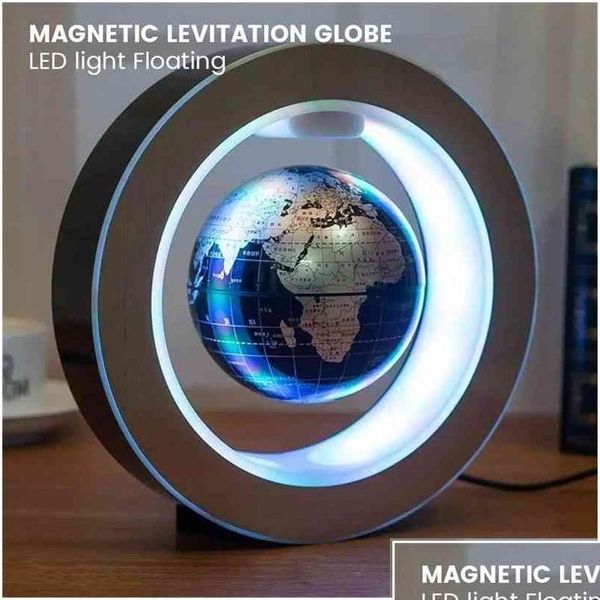 Objetos decorativos Figuras Flotante Levitación magnética Globo Luz Mapa del mundo Lámpara de bola Iluminación Oficina Decoración del hogar Terrestr DHHEJ