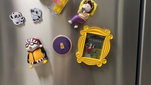 Objets décoratifs Figurines amis porte P Joey Hugsy résine réfrigérateur autocollants aimants 230224