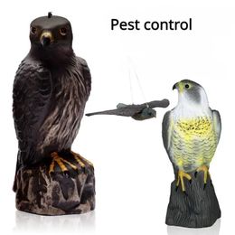 Objets décoratifs Figurines jardin aigle artificiel oiseaux leurre faucon modèle de simulation répulsif effrayant artisanat maison étang 231124