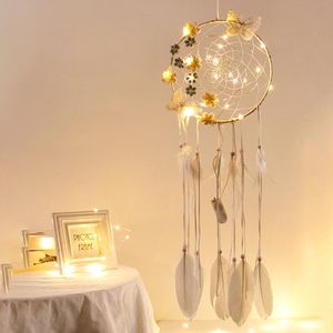 Decoratieve objecten beeldjes meisje hart dream catcher vlinder bloem muur opknoping ornament meisjes kinderen kinderkamer tuin kamer decoratie