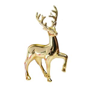 Decoratieve objecten Beeldjes Goud Hert Standbeeld Rendier Hars Eland Sculptuur Woonkamer Luxe Woondecoratie Kerstdecoratie Tafelversieringen 231128