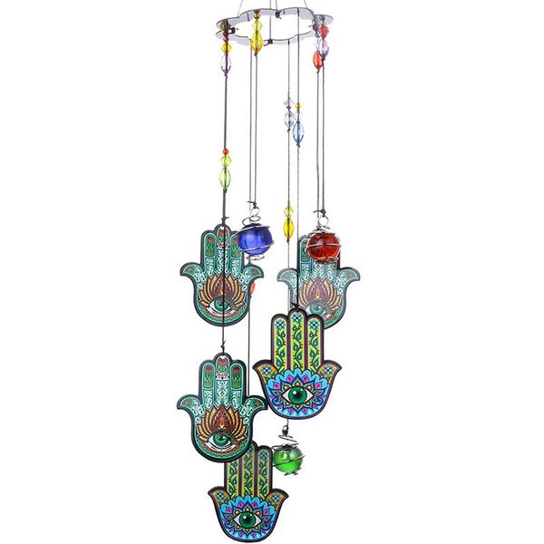 Objets décoratifs Figurines HD Hamsa Hand Luck Charm Vent CHIMES 15''H GARDIN