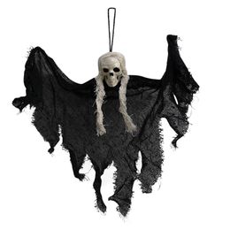 Decoratieve objecten Figurines Halloween Hangende schedelgespook Haunted House Bar Horror sfeer Rekwisieten Indoor Outdoor Hangers Ornament Party Decor 230818