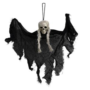 Objets décoratifs Figurines Halloween Suspendus Crâne Fantôme Maison Hantée Bar Horreur Atmosphère Accessoires Intérieur Extérieur Pendentifs Ornement Décor De Fête 230818