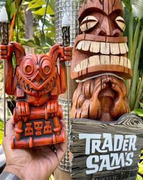 Objets décoratifs Figurines Haunted manoir gargouille tiki tasse de tasse d'ornements en acier décoration buvable pour l'année à domicile décor cadeau Q4837455