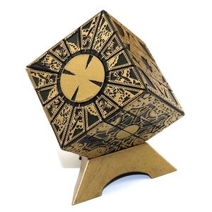 Objets décoratifs Figurines Hellraiser Cube Lock Box Boîte de verrouillage magique Puzzle Casse-tête Jeu Jouets Cadeau pour adultes enfants 231212