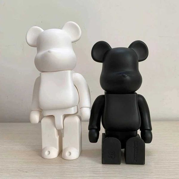 Objets décoratifs Figurines High Quty Black Blanc DIY Assemblage 28cm GALAXY PEINTURE OUR 3D MODION MINI BRIQUE FIGURE T240505