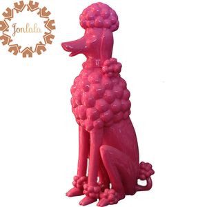 Objets décoratifs Figurines Highlight Tricolore Résine Caniche Européen Moderne Haut de gamme Club Accueil Mode AccessoiresRrésine Ornements Cadeau 230727