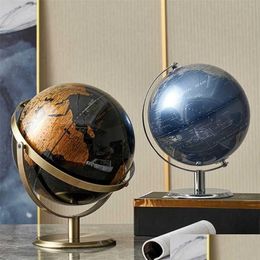 Objets décoratifs Figurines Home Decor Globe terrestre pour la géographie intérieure Enfants Education Accessoires de bureau Cadeaux d'anniversaire 211101 Dh9Pz
