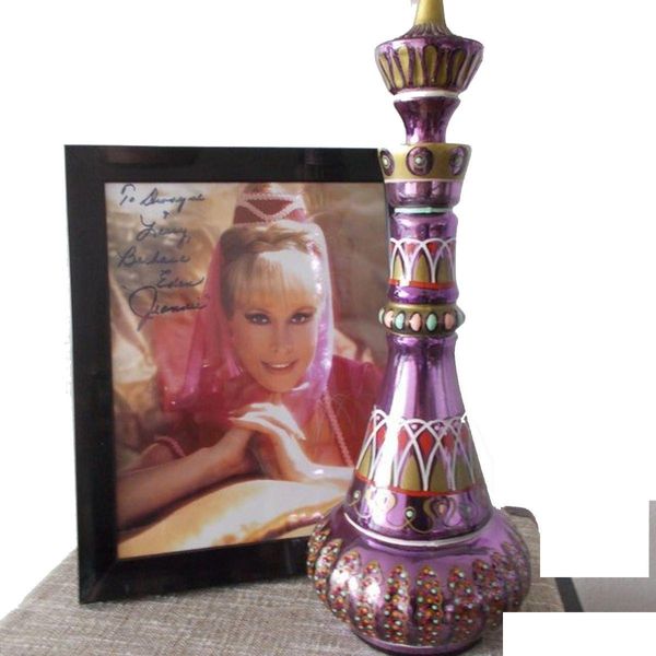 Objets décoratifs figurines jeannie bouteille miroir riche violet je rêve de génie draca résine artisanat ornement gouttes livraison ho dhonz