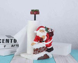 Decoratieve Objecten Beeldjes JIEME Creatieve Sneeuwpop Kerstman Papieren Handdoekrek Kerstcadeaus Thuis Woonkamer Desktop Decorati9409542