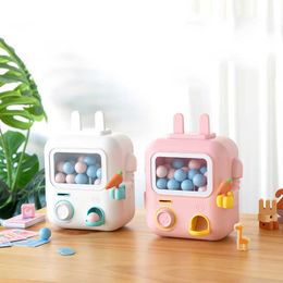 Decoratieve objecten Figurines Kid Creative Piggy Bank For Girl Cute Intereste Machine Bank Save Candy Mystery Box Box Birthday Tirelire Home Decor R231005