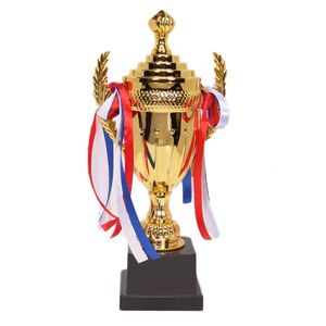 Decoratieve objecten Figurines grote trofee Cup multicolor bogen inspirerende trofee beker voor sportvergaderingscompetities 221202