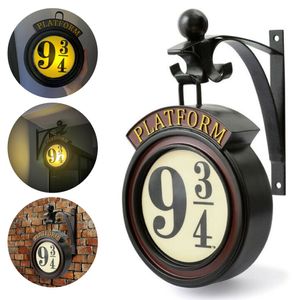 Decoratieve objecten Figurines Led Wall Hangende lampen Magic Night Light Woonkamer Bedide Retro Night Light 3d Vintage Miniatures Lamp Home Room Decor 230517