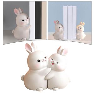 Decoratieve Objecten Beeldjes Mooie Konijn Boekensteun Bunny Boek Uiteinden Standhouder Boekensteunen voor Bureau Kantoor Thuis Plank Ornamenten 230804