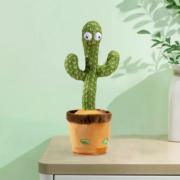 Objets décoratifs Figurines Beau Jouet Parlant Danse Cactus Poupée Parler Parler Enregistrement Sonore Répéter Jouet Kawaii Cactus Jouets Enfants Enfants Éducation Jouet Cadeau 230210