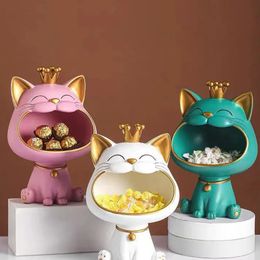 Oggetti decorativi Figurine Gatto fortunato nella porta metti le chiavi ornamenti portaoggetti scarpiera TV decorazioni per la casa 230928