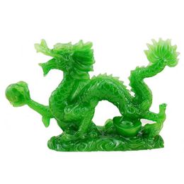 Objets Décoratifs Figurines Chanceux Dragon Chinois Figurine Statue Ornements Feng Shui Artisanat pour La Chance Et Le Succès Décoration Maison Géomancie