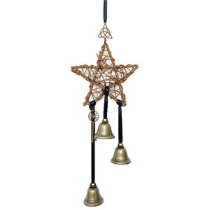 Decoratieve objecten Beeldjes Magic Wind Chimes Star Witch Bell Home Art Decor Halloween Bells Muur Venster Hanger Tuin Patio Ornamenten S