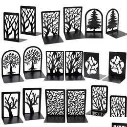 Objets décoratifs Figurines Géométrie en métal Support de serre-livre antidérapant Support de livre Support d'arbre Support de bureau Accessoires d'arrêt Bouchon d'extrémité G Dhg9G