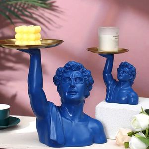 Decoratieve objecten Figurines Moderne kunst David Statue Trade opslag ornamenten Home Decoraties Desktop Butler Creative Resin Sculpture Craft Gifts Home Decor T2405