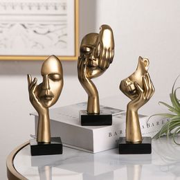 Decoratieve objecten Beeldjes Modern Art Decor Abstract Denker Sculptuur Woonkamer Decoratie Bureau Kantoor Hars Ornamenten Kerstcadeau 230731