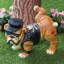 Decoratieve Objecten Beeldjes Pissende Hond Hars Ornamenten Tuin Decoratie Micro Landschap Thuis Ambachten T230516