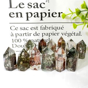Decoratieve objecten beeldjes Natuurlijke spooktoren Kwartskristal Mineraal Kolom Wicca Reiki Gift Energie Healing Wand Ornament Home