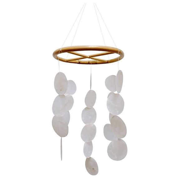 Objets décoratifs Figurines Coquillage naturel Carillon éolien Décoration de chambre Nordique Suspendu Carillons éoliens Pendentif mural Home Office Kids Nursery Deco