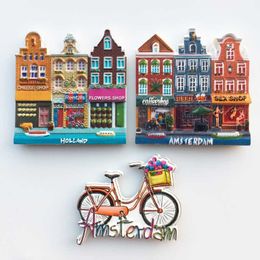Decoratieve objecten Figurines Nederland Amsterdam Toeristische souvenir magnetische koelkast sticker collectie geschenk koelkast magneten 230412