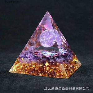 Objets décoratifs Figurines nouvelle boule de cristal pyramide cassée pyramide de cristal ornement de table T240306