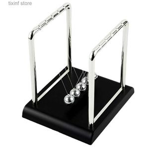 Objets décoratifs Figurines Newton Swinging Ball Billard Balance Ball Classique Carré Swinging Ball Fond Noir Cadeau Étudiant Physique Science Anti-Stress