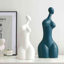 Objetos decorativos Estatuillas Nórdico abstracto arte corporal adornos moderno minimalista estudio de oficina sala de estar decoración creativa artesanía abstracta decoración del hogar regalo T220902