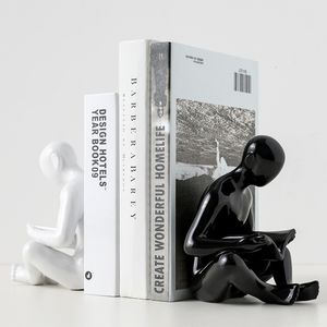 Objets décoratifs Figurines Lecteur de livre minimaliste créatif nordique par support en céramique d'art bureau d'étude support de décoration de la maison 230926