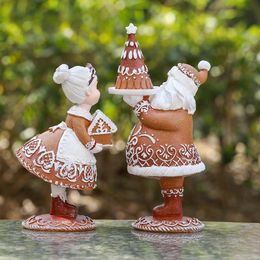 Objets décoratifs Figurines cadeaux de Couple en plein air décoration artisanale en résine 231118