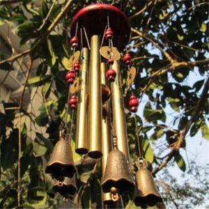 Objets décoratifs Figurines Outdoor Living Wind Chimes Yard Antique Amazing Garden Tubes Bells Copper Home Decor Windchime Chapel Wall Ha